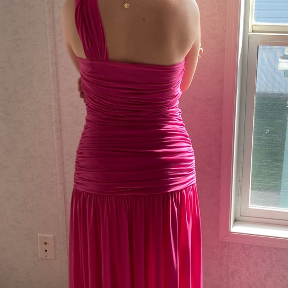 Vintage 1979 Kira Pink Cocktail Dress Size Large - Picture 2 of 2